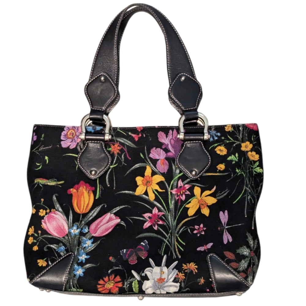 Gucci Flora Tote / Shoulder Bag with COA